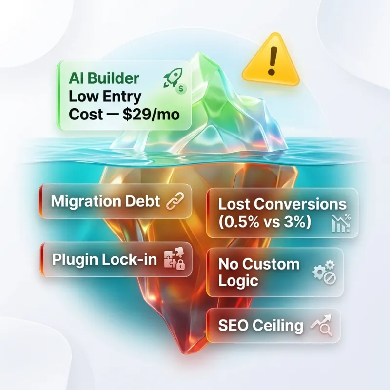 The AI Website Builder Trap: Hidden Costs That Kill Your Conversions
